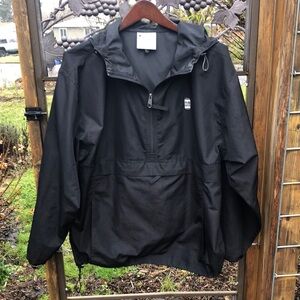 Champion light black quarter zip windbreaker size M